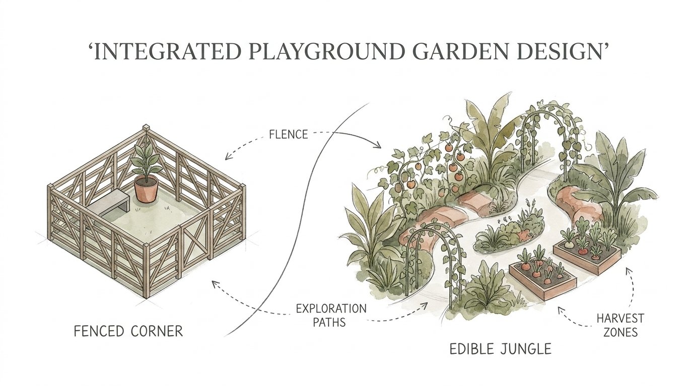 Integrated Playground Garden Design
