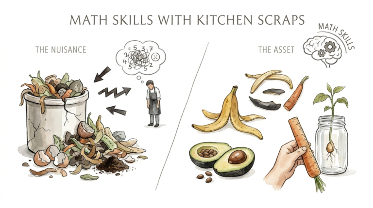 Math Skills With Kitchen Scraps