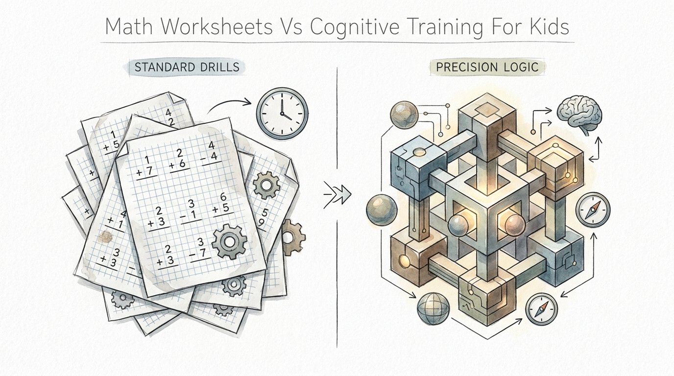 Math Worksheets Vs Cognitive Training For Kids