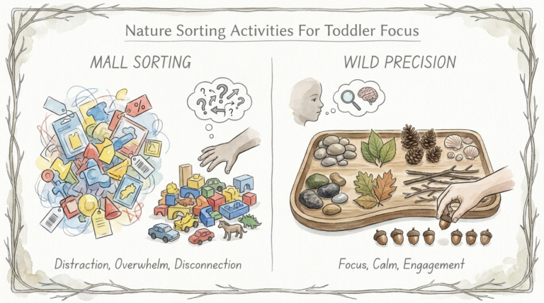 Nature Sorting Activities For Toddler Focus