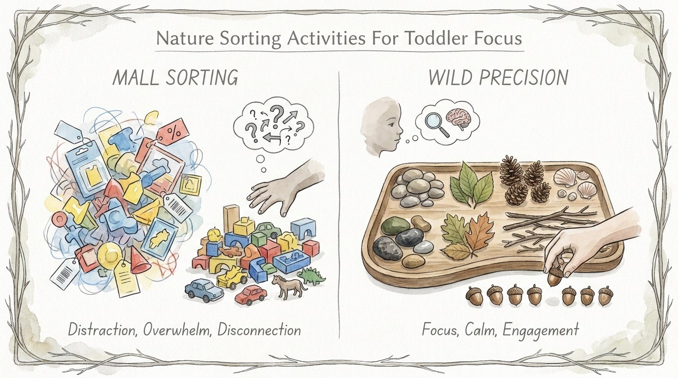Nature Sorting Activities For Toddler Focus