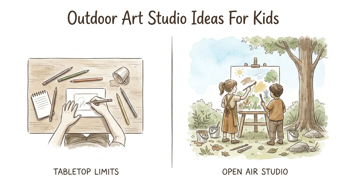 Outdoor Art Studio Ideas For Kids