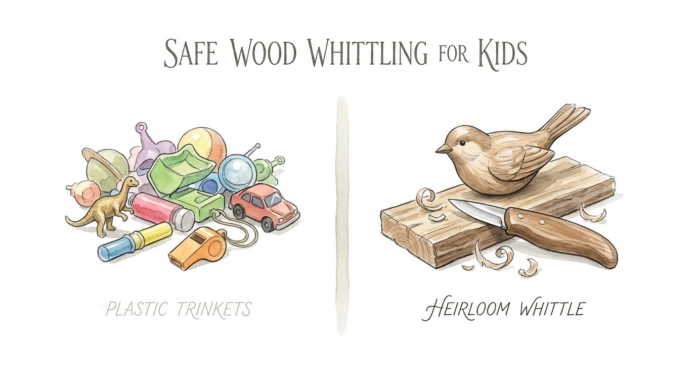 Safe Wood Whittling For Kids