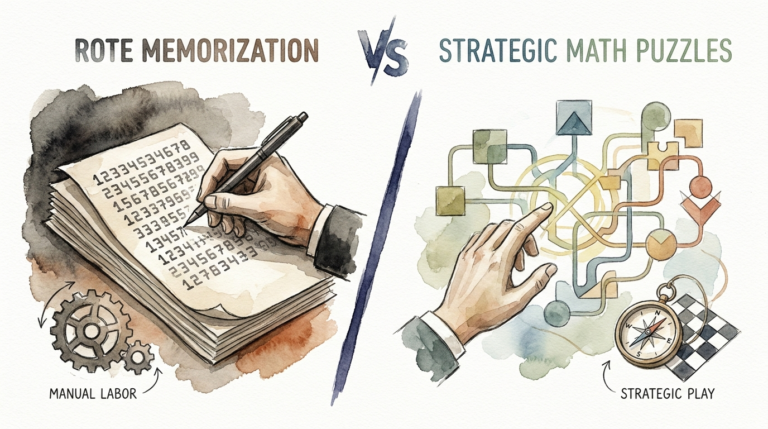 Strategic Math Puzzles Vs Rote Memorization