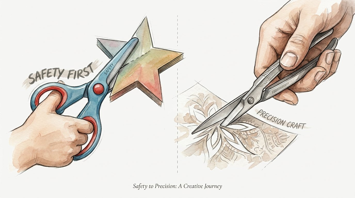 Teaching Advanced Paper Cutting To Kids