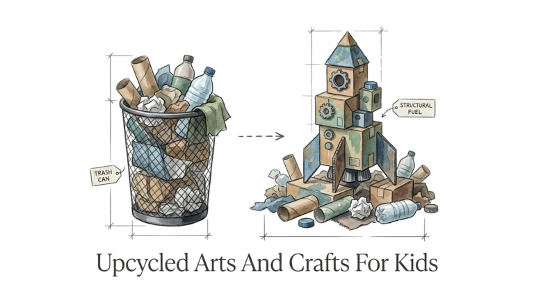Upcycled Arts And Crafts For Kids