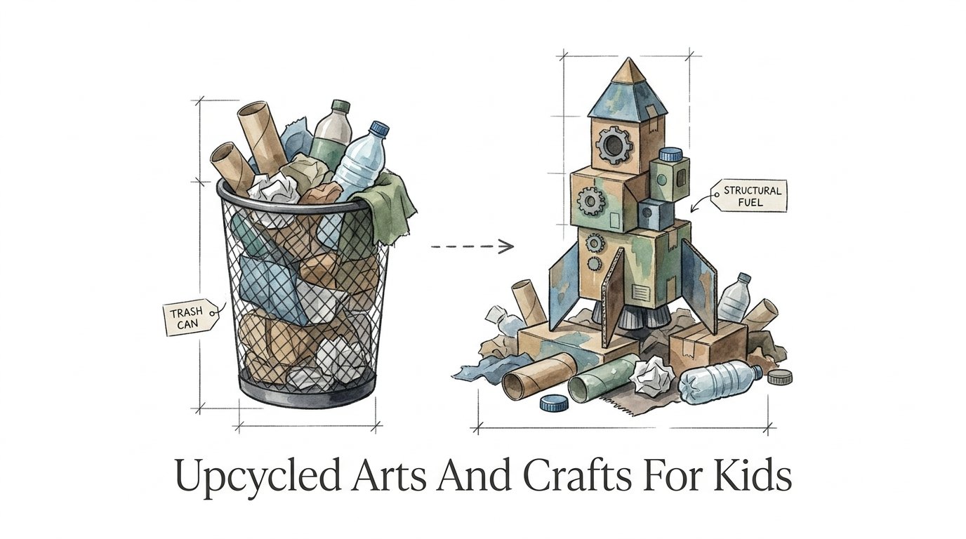 Upcycled Arts And Crafts For Kids
