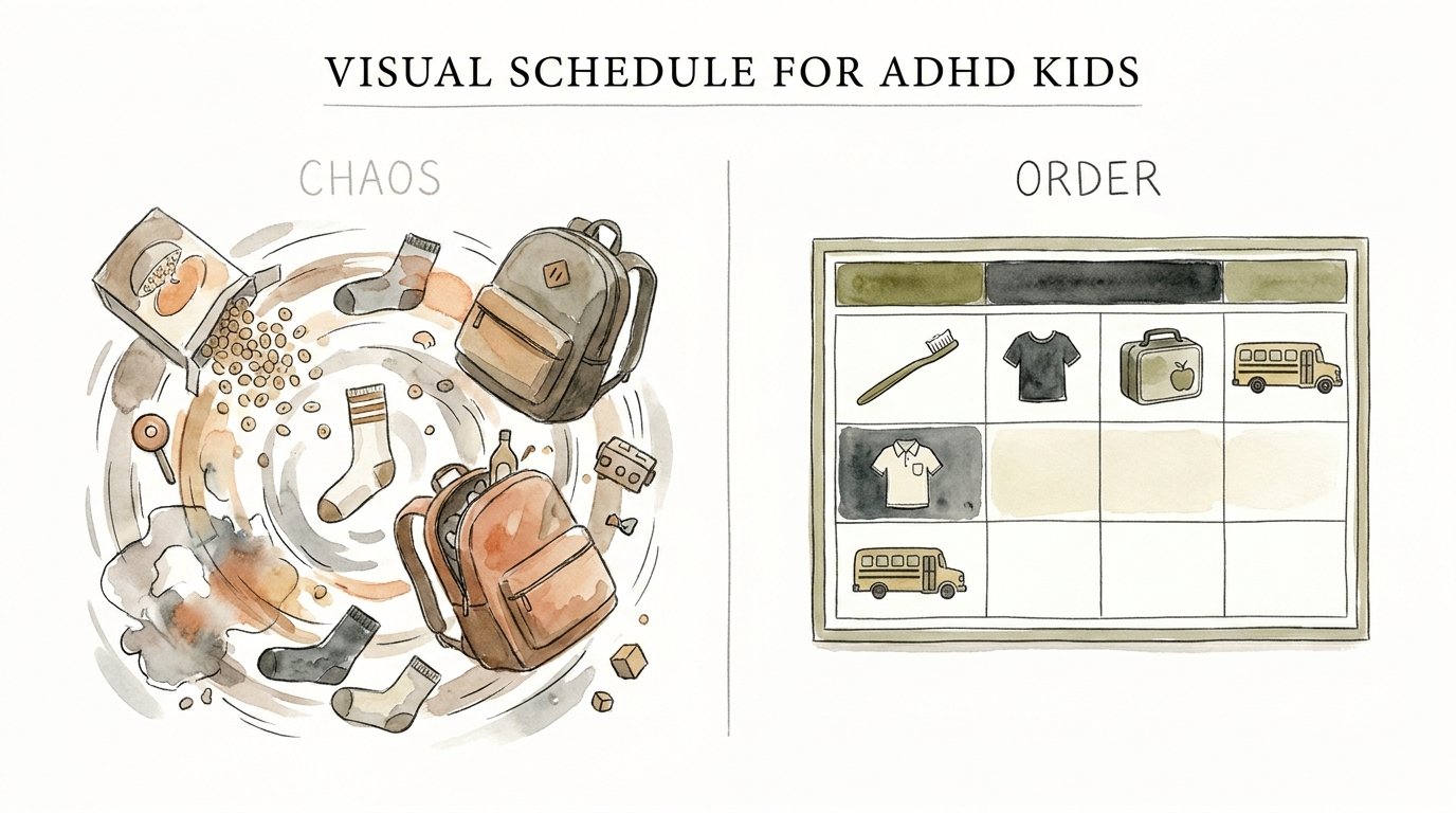 Visual Schedule For Adhd Kids