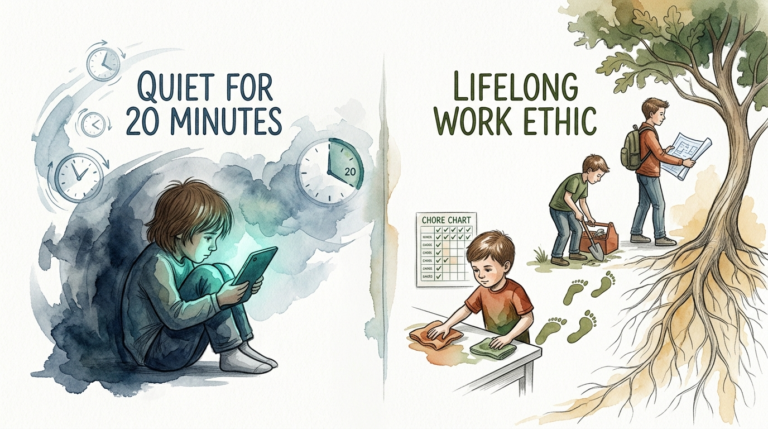 chore chart for screen time for kids