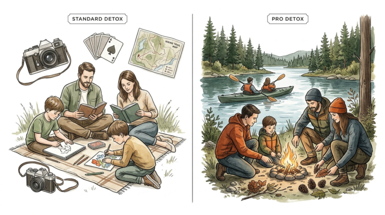 family digital detox weekend ideas