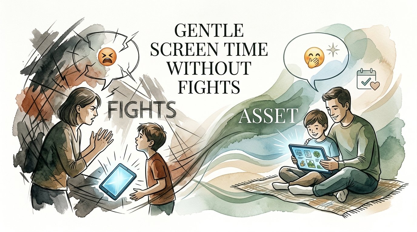 gentle screen time limits without fights