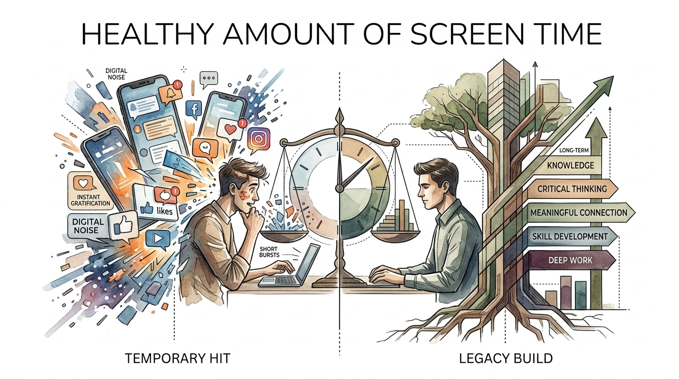 healthy amount of screen time