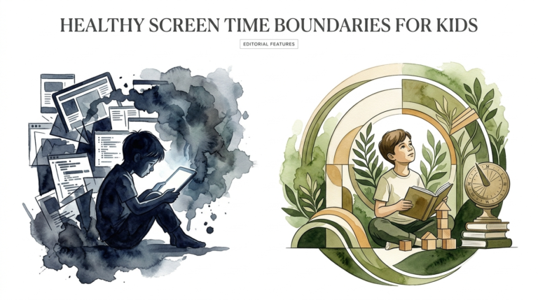 healthy screen time boundaries for kids