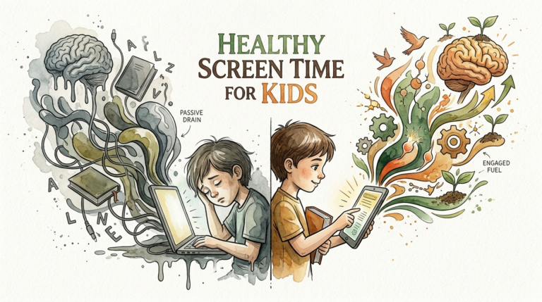healthy screen time for kids