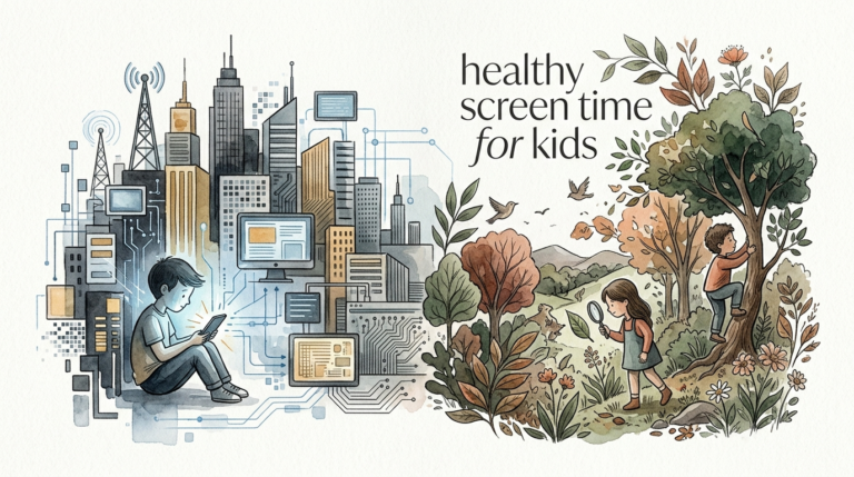 healthy screen time for kids