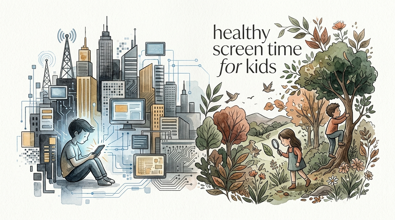 healthy screen time for kids