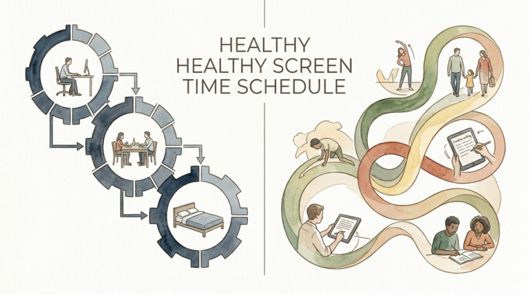 healthy screen time schedule