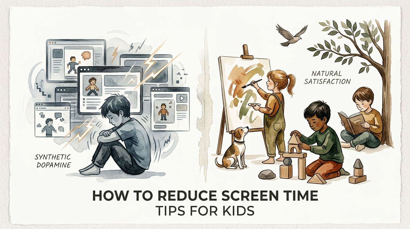 how to reduce screen time tips for kids