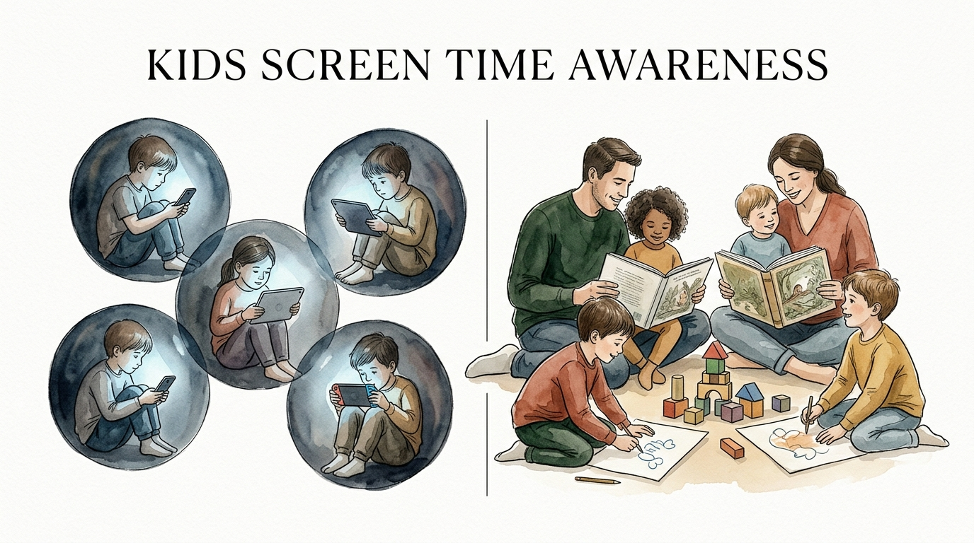 kids screen time awareness