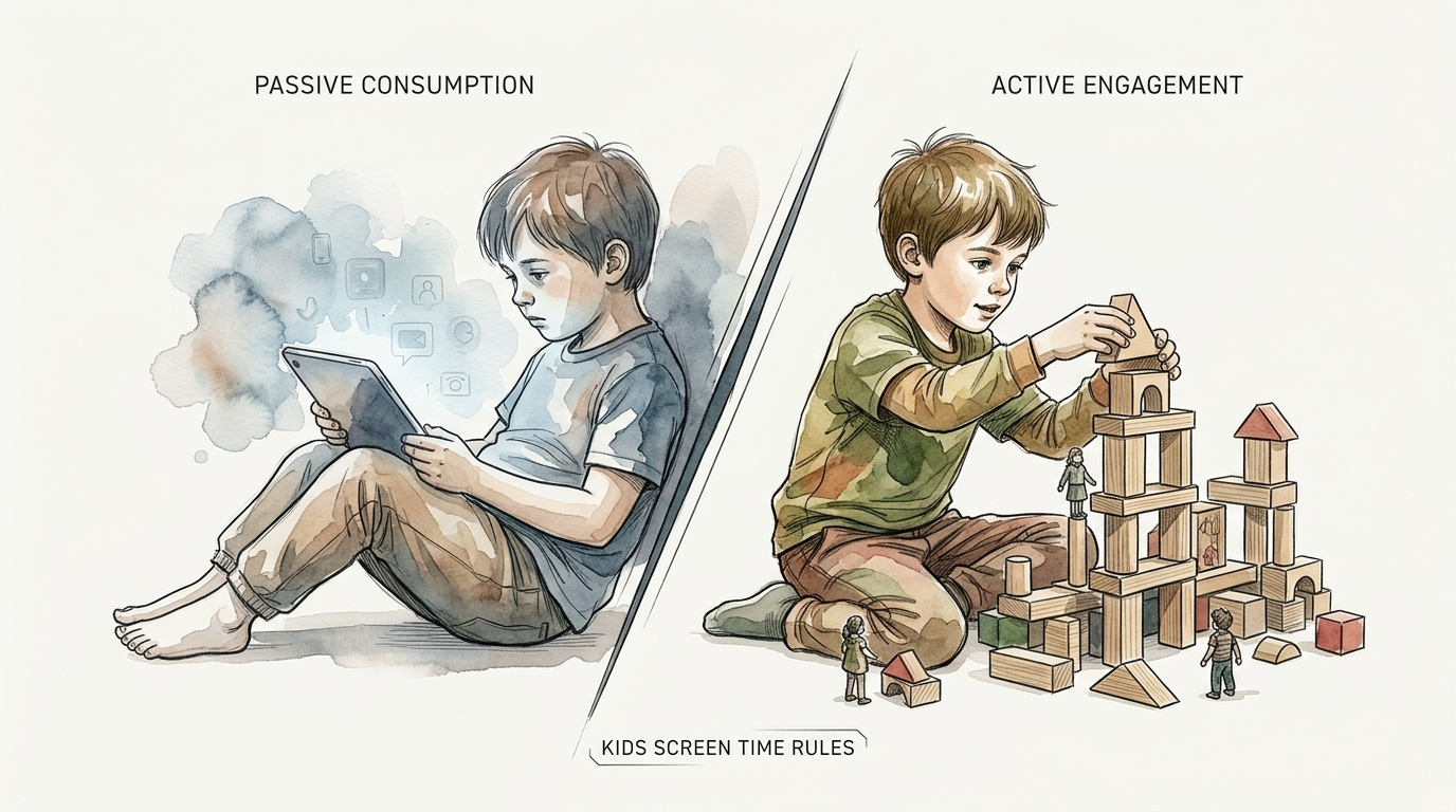kids screen time rules