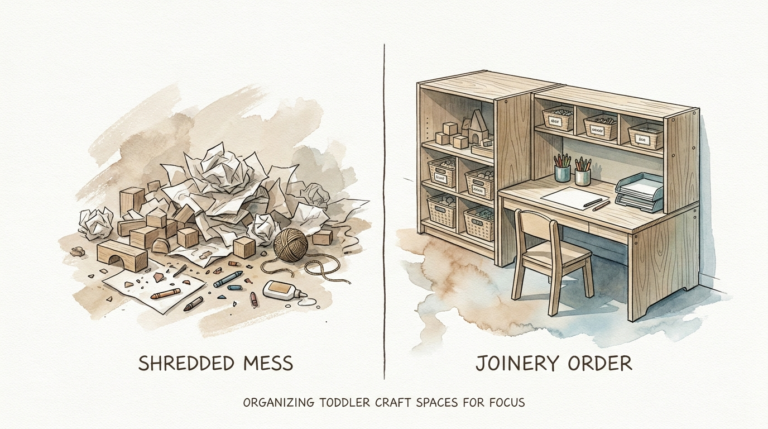 Organizing Toddler Craft Spaces For Focus