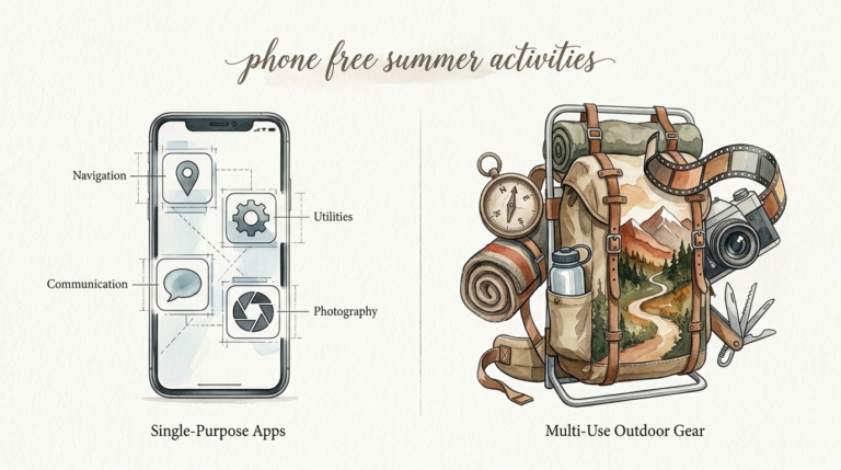 phone free summer activities