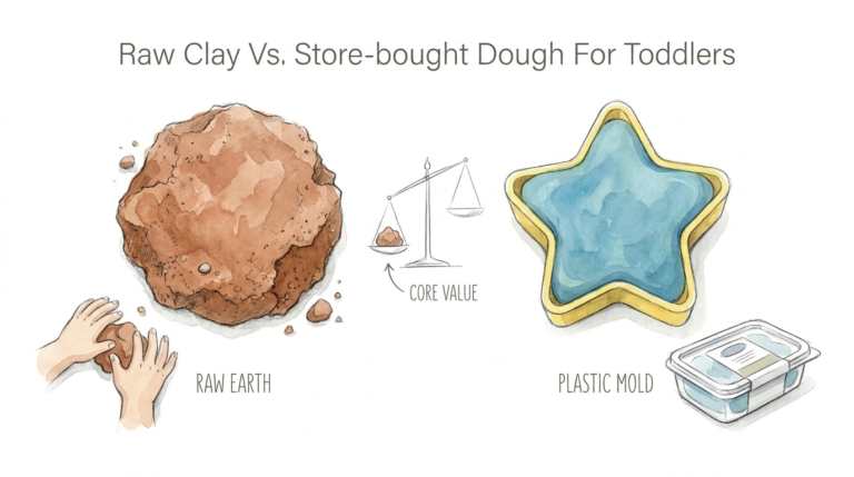 Raw Clay Vs. Store-bought Dough For Toddlers