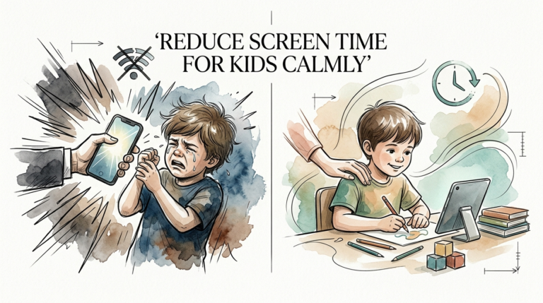 reduce screen time for kids calmly