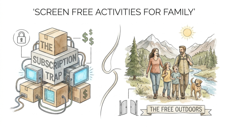 screen free activities for family