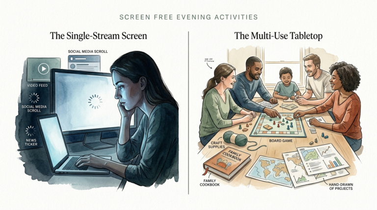 screen free evening activities