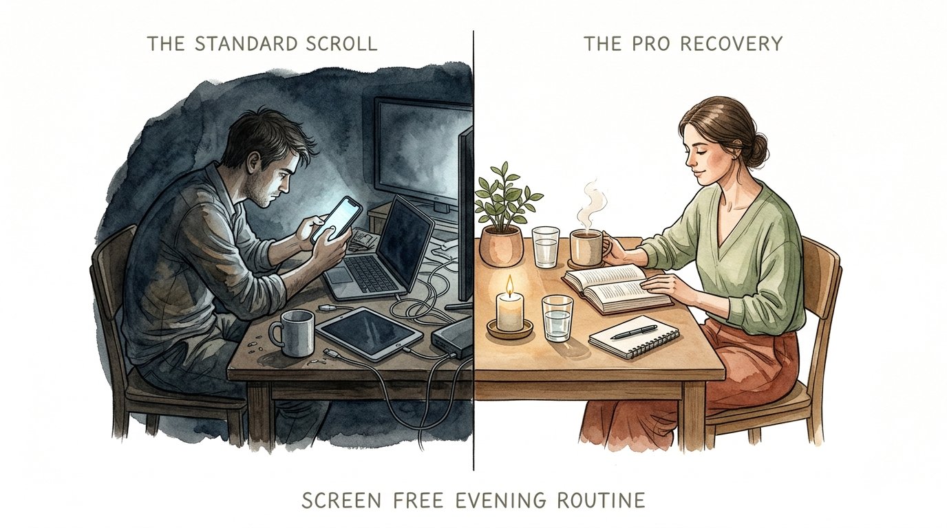 screen free evening routine