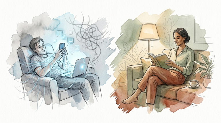 screen free evening routine