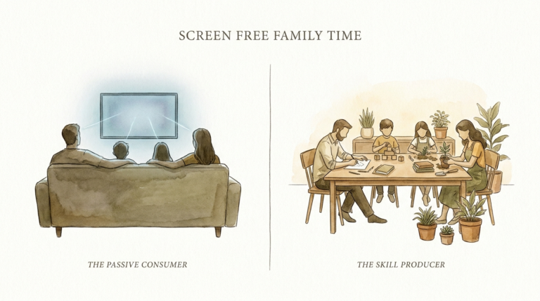screen free family time