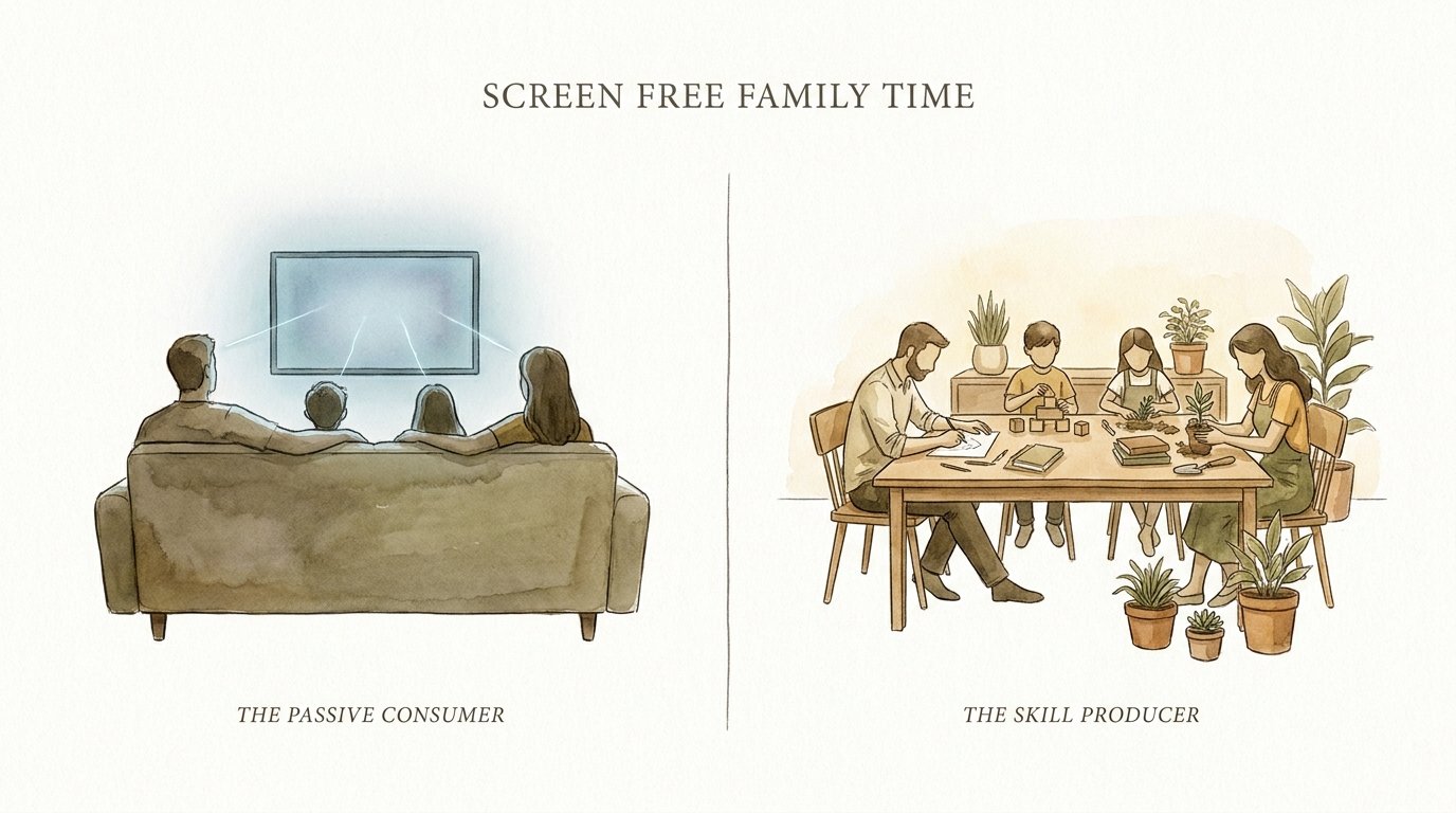 screen free family time