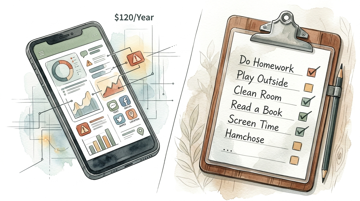 screen time checklist for kids