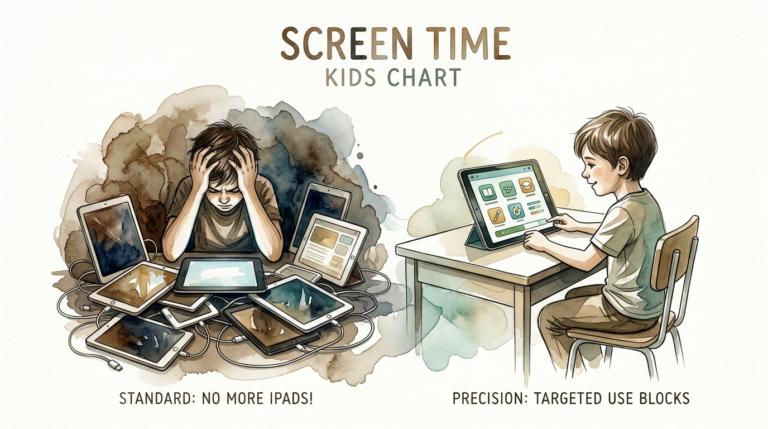 screen time kids chart
