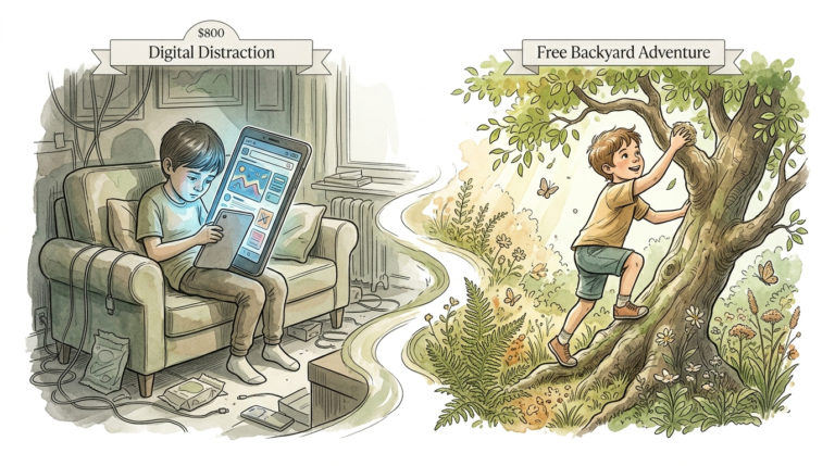 screen time kids illustration
