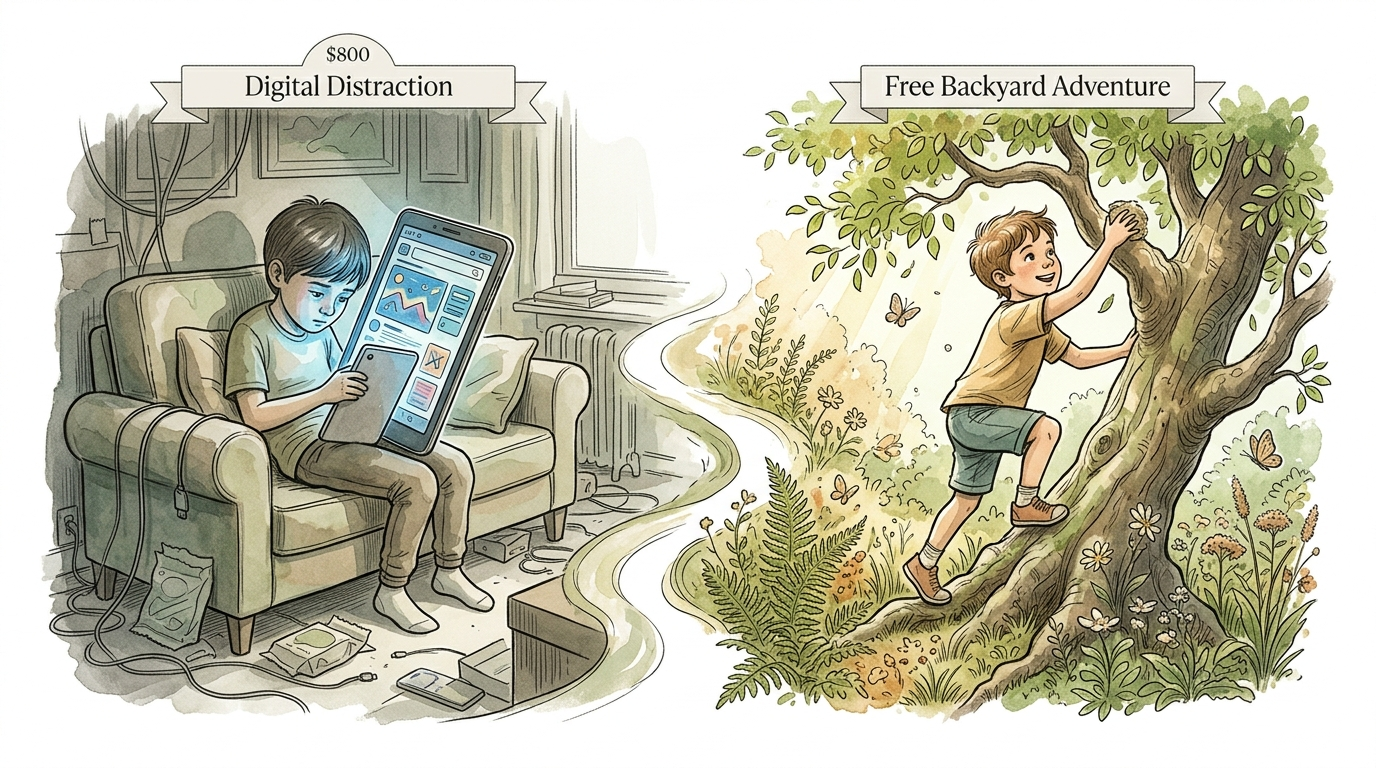 screen time kids illustration