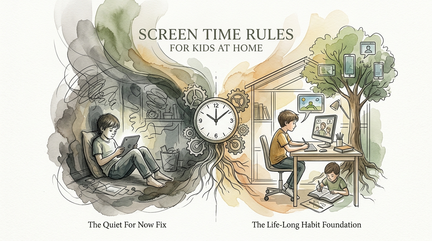 screen time rules for kids at home