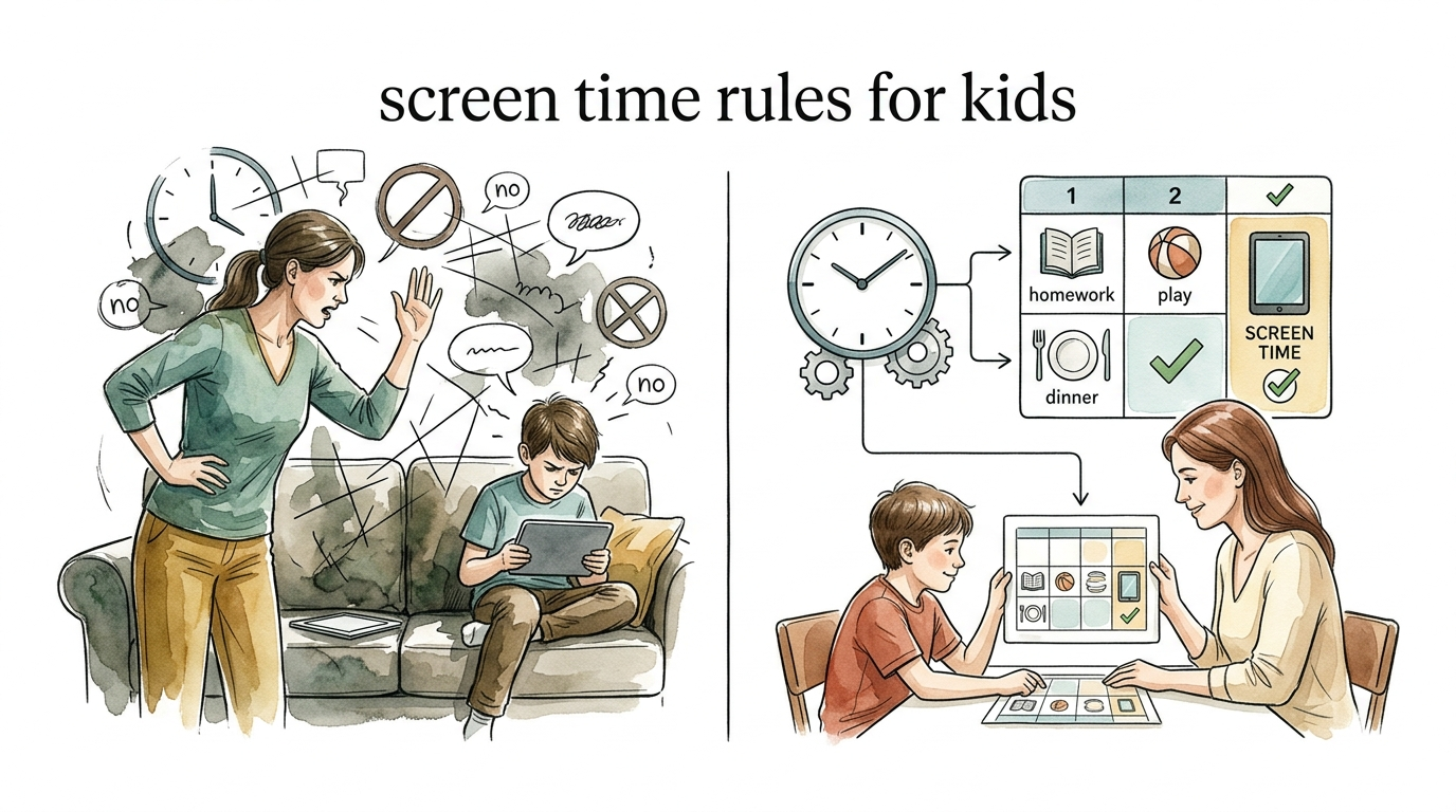 screen time rules for kids