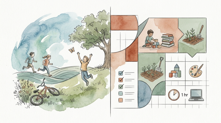 summer checklist for kids screen time
