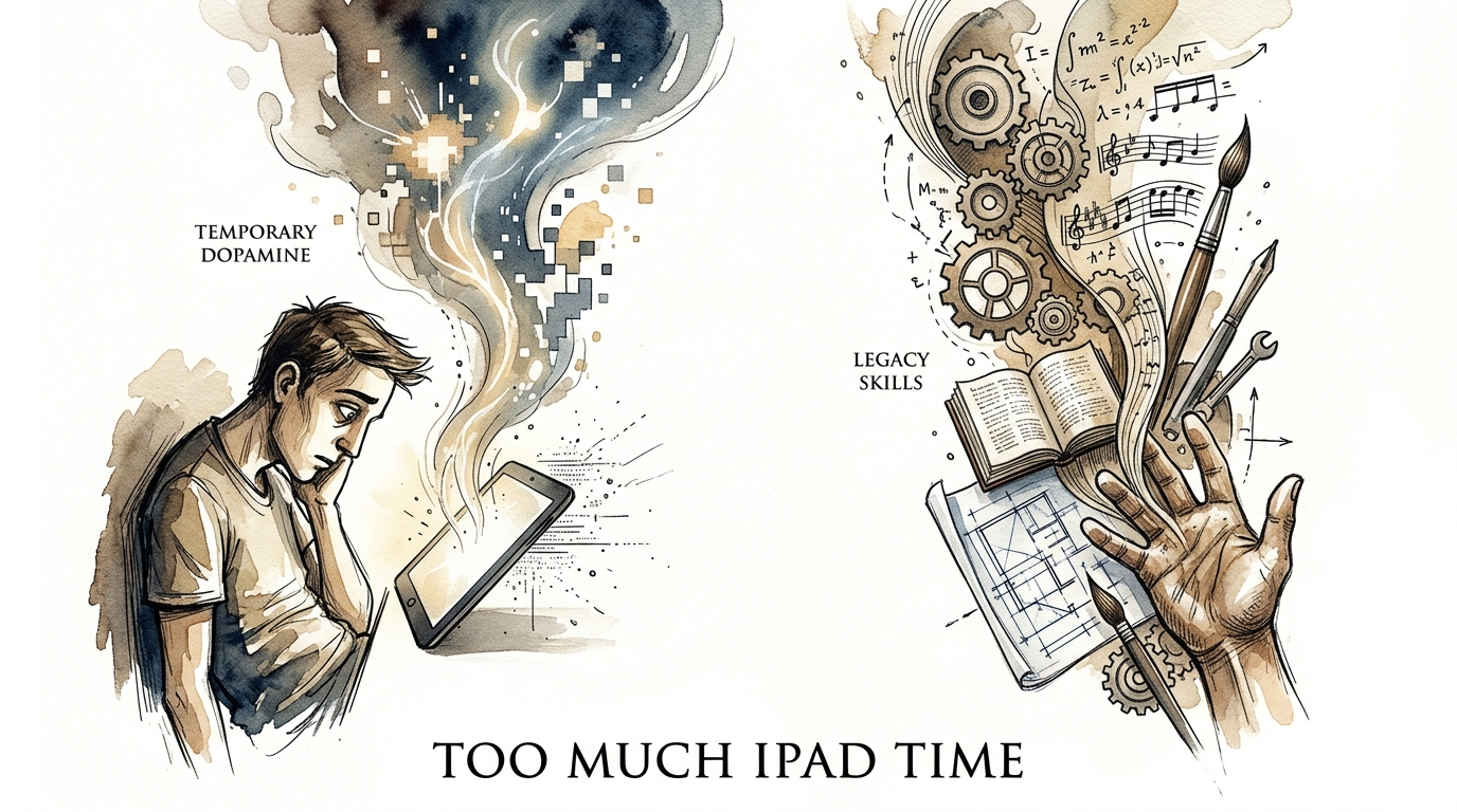 too much ipad time