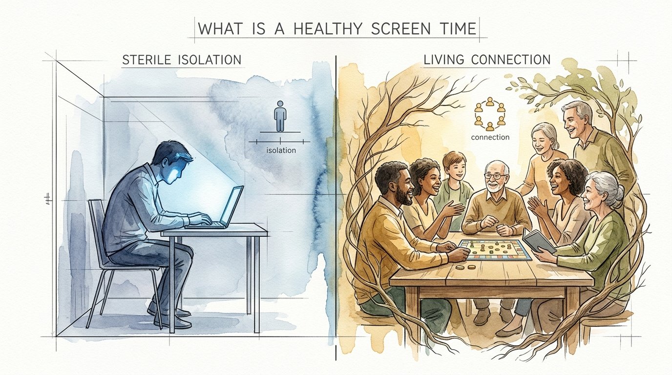 what is a healthy screen time