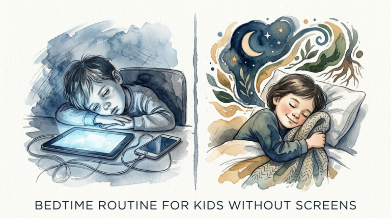 bedtime routine for kids without screens