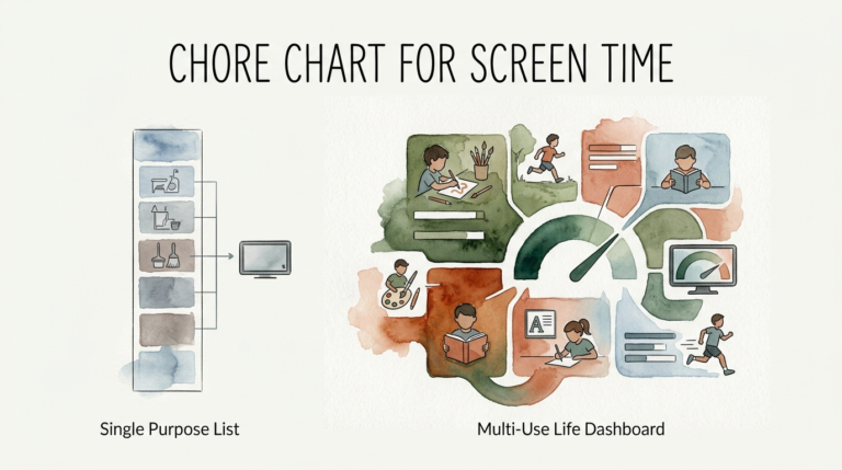 chore chart for screen time