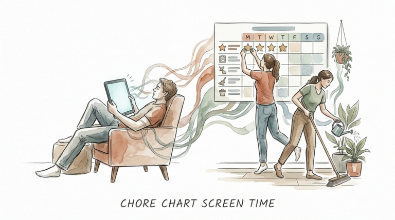 chore chart screen time