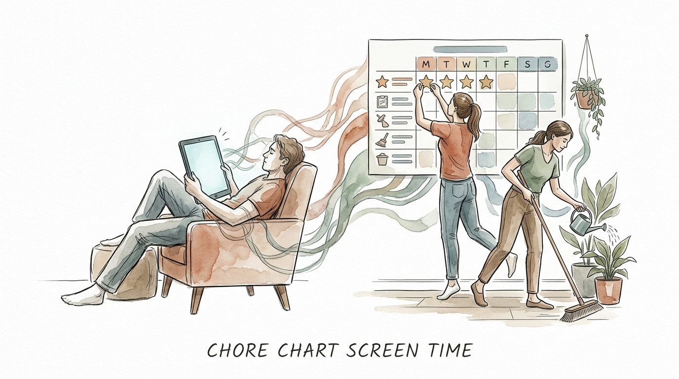 chore chart screen time