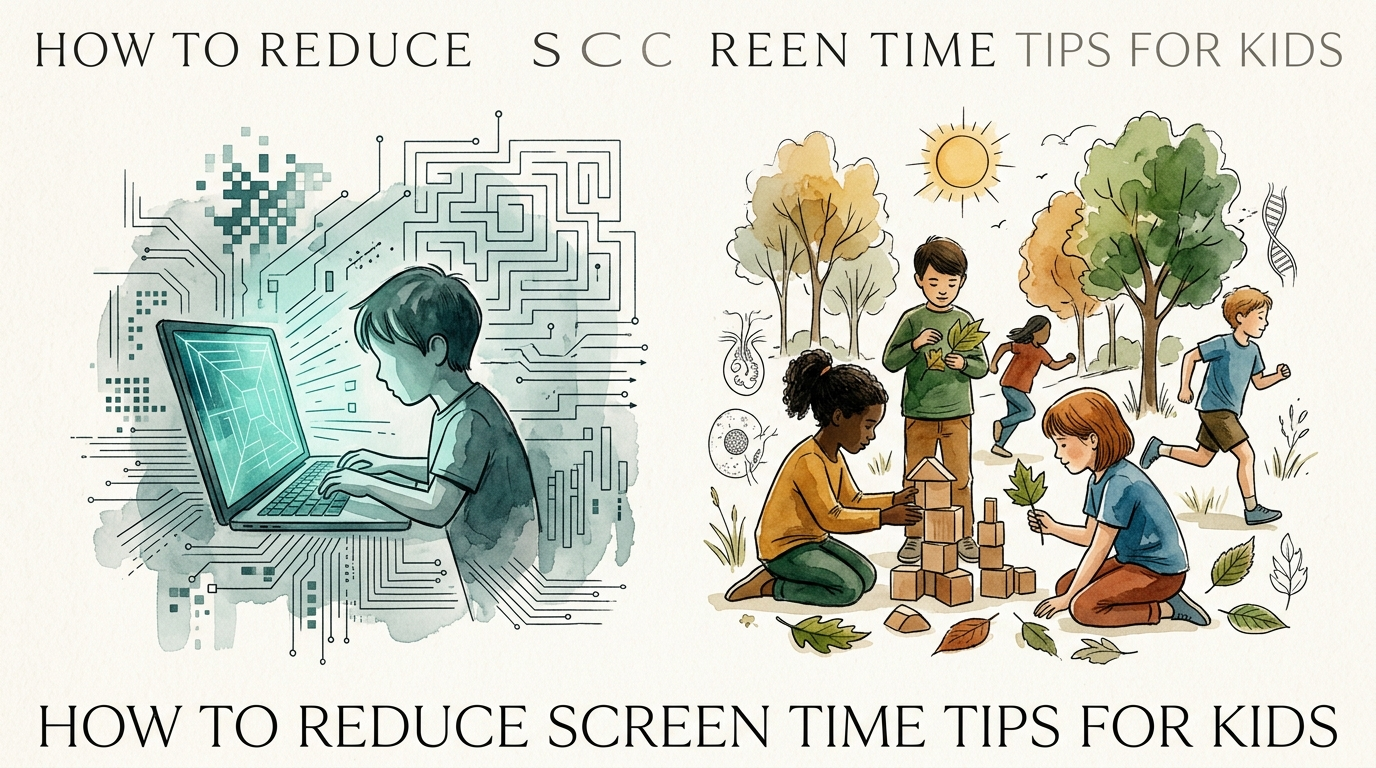 how to reduce screen time tips for kids