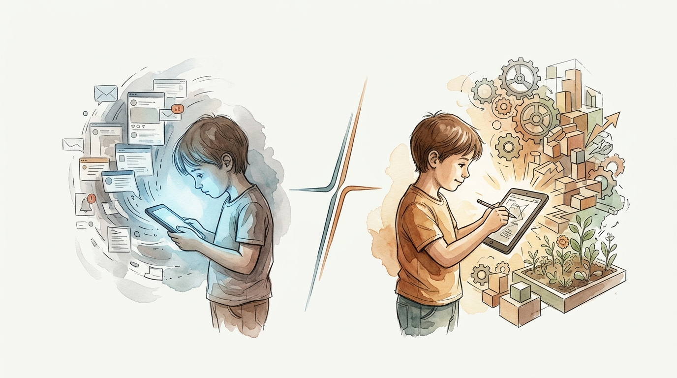 kids always on tablet