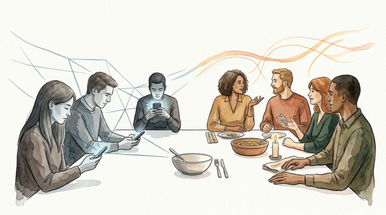 no phone dinner
